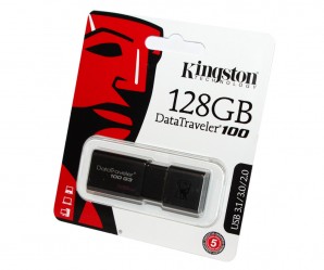 Память Flash USB 128 Gb Kingston 128GB DT100G3 USB 3.0 фото №11337