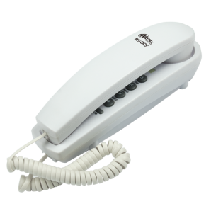 Телефон проводной RITMIX RT-005 white без дисплея  (настольный/настенный) с функциями повтора набора номера,выбора уровня громкости звонка Hi-Low, импульснного и тонального набора номера, сброс и отключение микрофона. фото №11593