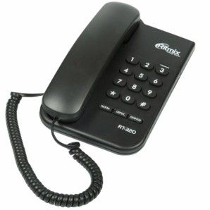 Телефон проводной RITMIX RT-320 venge wood аппарат без дисплея, черный, пауза, сброс, повтор номера, световой индикатор, регулировка громкости звонка  (настольный/настенный) фото №11596