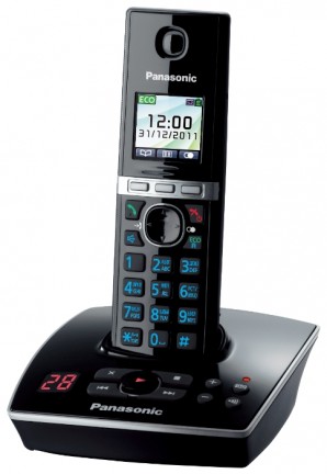 Телефон беспроводной Panasonic KX-TG8061RUB черный автооветчик АОН фото №11882
