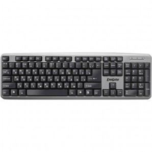 Клавиатура Exegate LY-401, <USB, серебристый корпус, 104кл, Enter большой> Color box фото №12105
