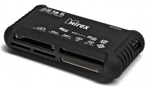 Устройство чтения карт памяти Mirex BRICK BLACK (ALL-IN-1 microSD/SD/MS/M2/MMC/CF/XD) фото №12241