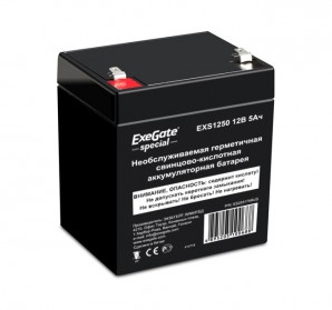 Аккумулятор Exegate Special EXS1250, 12В 5Ач, клеммы F1 фото №12245