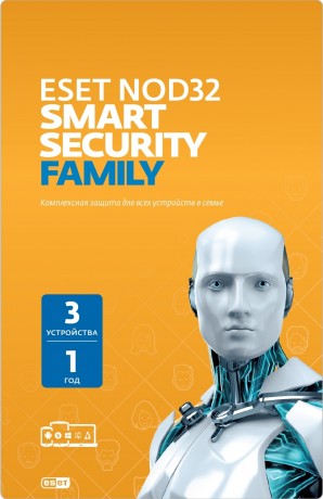 Программный продукт ESET NOD32 Smart Security Family - лицензия на 1 год на 3ПК (NOD32-ESM-NS(CLCARD)-1-3) фото №12493