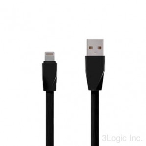 Кабель ACD USB - 8-pin для Apple, длина 1 м, TPE, 1м, черный (ACD-U920-P5B) фото №12554