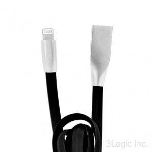 Кабель ACD USB - 8-pin для Apple, длина 1.2 м, TPE, черный (ACD-U922-P5B) фото №12557