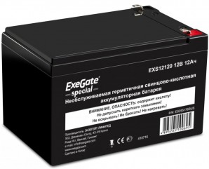 Аккумулятор Exegate Special EXS12120, 12В 12Ач, клеммы F1 фото №12598