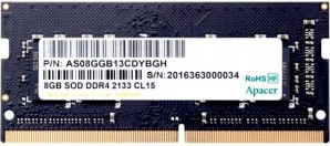 Память SO-DIMM DDR IV 08GB 2133MHz Apacer CL15 (ES.08G2R.GDH) 1.2V фото №12602