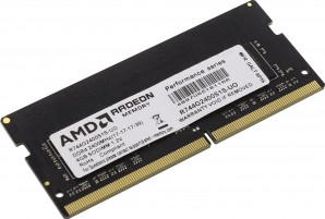 Память SO-DIMM DDR IV 04GB 2400MHz AMD Radeon™ Black R744G2400S1S-UO Non-ECC, CL17, 1.2V, Bulk фото №12722