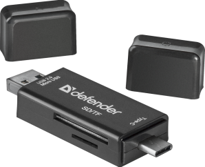 Устройство чтения карт памяти Defender Multi Stick USB2.0 TYPE A/B/C  - SD/TF фото №12960