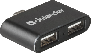 Разветвитель DEFENDER Quadro Dual USB3.1 TYPE C - USB2.0, 2порта фото №12977