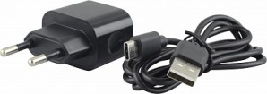 Адаптер питания SmartBuy® NITRO, 1А, Type-C, черное (SBP-1001C) фото №13075