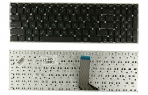 Клавиатура для ноутбука TOP-99934 Asus X551, X551CA, X551CAV, X551MA Series. Плоский Enter. Чёрная, без рамки. PN: 0KNB0-610EUS00, AEXJCU01110. фото №13111