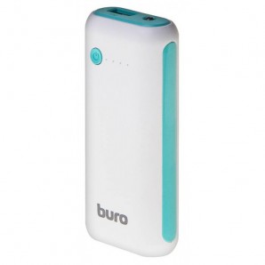 Внешний аккумулятор Buro RC-5000WB Li-Ion 5000mAh 1A белый/голубой 1xUSB фото №13175