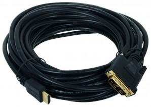 Кабель HDMI-DVI, 3м, экран, single link CC-HDMI-DVI-10 фото №13727