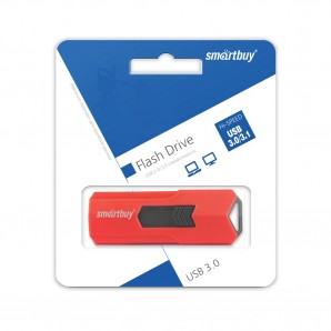 Память Flash USB 32 Gb Smart Buy STREAM Red USB 3.0 фото №13822