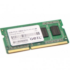 Память SO-DIMM DDR III 04Gb PC1600 Geil (GS34GB1600C11S) 1.5V фото №14047