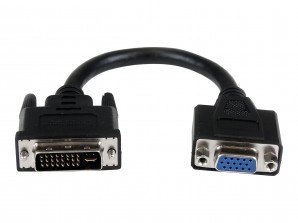 Переходник DVI-I 24 Pin Male to VGA 0.3метра фото №14051