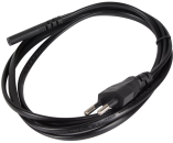 Кабель аудио-видео техники IEC-320-C7--розетка 220V, 2-pin, 1.8м ,черный  iOpen  фото №22085