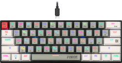 Клавиатура Defender GK-345 Forge RU,3в1,61кн+keycap set,крас.св фото №22260