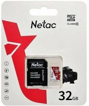 Память MicroSDHC 032Gb Netac Class 10 UHS-I U1 P500 ECO <NT02P500ECO-032G-R>  (с SD адаптером) фото №23162