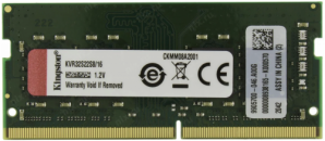 Память SO-DIMM DDR IV 16GB 3200MHz Kingston CL22 1.2V / KVR32S22S8/16 фото №23402