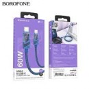 Кабель Borofone BU42 USB 2.0 - TYPE-C 1.2м 3.0A синий фото №23445