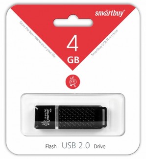 Память Flash USB 04 Gb Smart Buy Quartz series Black фото №922