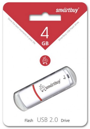 Память Flash USB 04 Gb Smart Buy Crown White фото №930