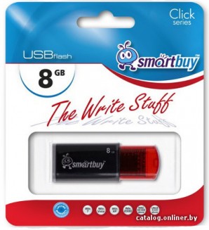 Память Flash USB 08 Gb Smart Buy Click Black (SB8GBCl-K) фото №1002