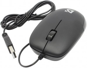 Мышь Defender MM-010 Datum Black (Черн), USB 3кн+кл,1000 dpi фото №1316