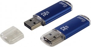 Память Flash USB 32 Gb Smart Buy V-Cut Blue фото №1331