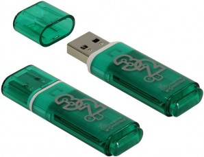 Память Flash USB 32 Gb Smart Buy Glossy series Green фото №1351