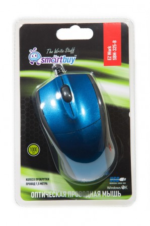 Мышь Smartbuy 325 USB синяя (SBM-325-B) фото №1365