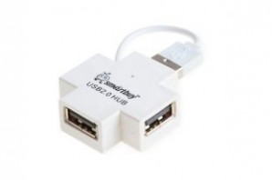 Разветвитель USB 2.0 HUB Smartbuy 4 порта белый (SBHA-6900-W) фото №1595