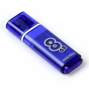 Память Flash USB 08 Gb Smart Buy Glossy series Dark Blue USB 3.0 фото №1622