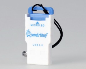 Устройство чтения карт памяти Smartbuy (SBR-707-B) MicroSD голубой фото №1652