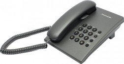 Телефон проводной Panasonic KX-TS2350RUT (темно-серый металлик) фото №1926