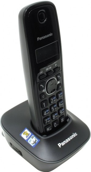 Телефон беспроводной Panasonic KX-TG1611RUH (черный) фото №1945