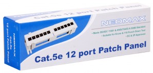 Патч-панель NEOMAX UTP, 12 портов, RJ45, 5е, настенная фото №2033