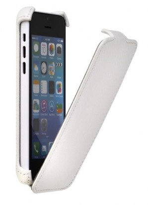 Чехол для телефона Apple флип-кейс Smartbuy для iPhone 5C, Full Grain, белый (SBC-Full Grain iP5C-W) фото №2079