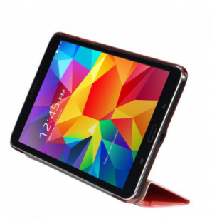 Чехол для планшета Samsung Galaxy Tab4 8" hard case иск.кожа красный с тонированной стенкой ITSSGT4801-3 фото №2733