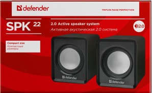 Колонки Defender 2.0 SPK 22 Black 2x2.5W USB интерфейс фото №2794