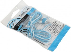 Наушники Defender Trendy 702 для MP3, белый&голубой, 1,1 м фото №2908