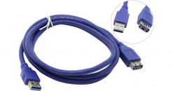 Кабель удлинитель USB 3.0 AM/AF 1.8м VCOM VUS7065-1.8M синий фото №3161