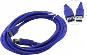 Кабель удлинитель USB 3.0 AM/AF 3м VCOM VUS7065-3M синий фото №3165