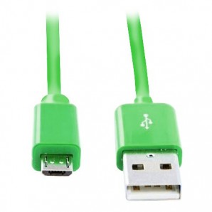 Кабель USB -Am/microB 5p 1.2м Smartbuy зеленый (iK-12c green) фото №3278