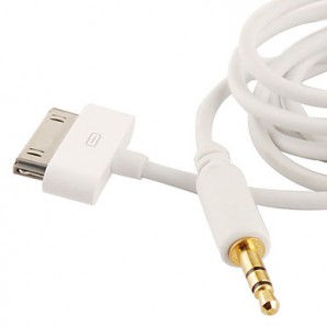 Аудио-переходник 3.5mm Audio Aux Stereo Cable for iPhone/iPad/iPod VCOM {CV223} фото №3591
