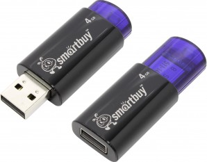 Память Flash USB 04 Gb Smart Buy Click Blue фото №3848