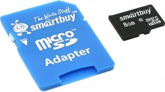 Память MicroSDHC 008Gb Smart Buy Class 10 (с адаптером SD) фото №3890